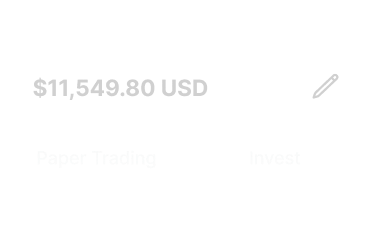 Paper trading simulation interface